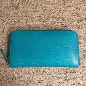 Blue wallet